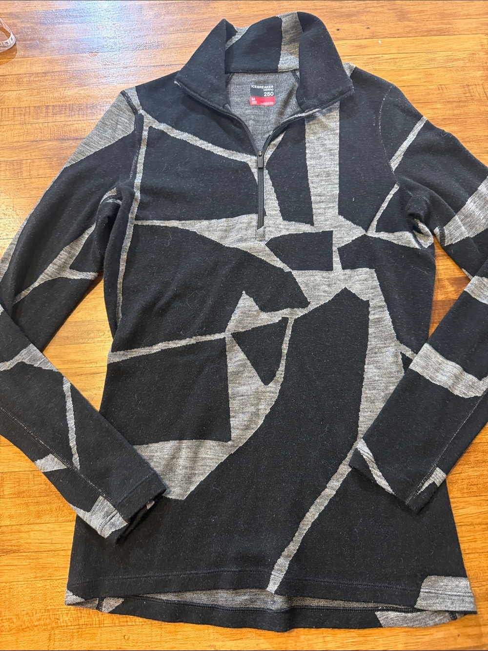 Icebreaker Merino 250 Quarter Zip Long sleeve med (t)